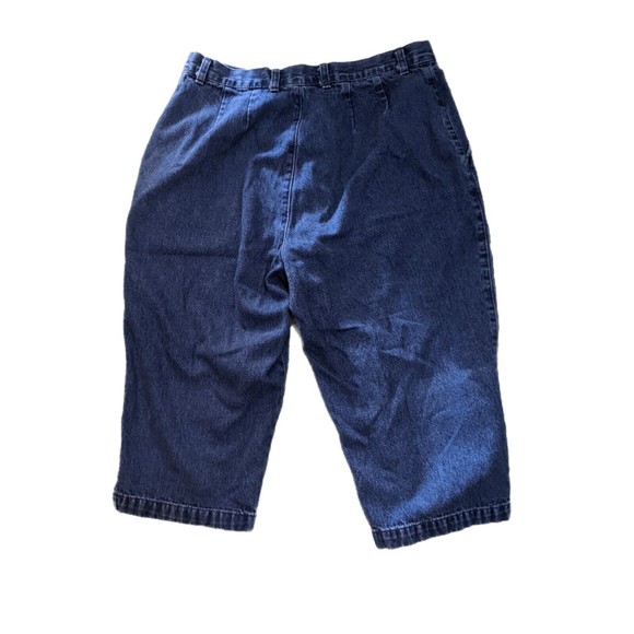 Juniors Northern Reflections Size 13/14 Capri Jeans Med Wash 32x17 High Rise - Picture 2 of 4